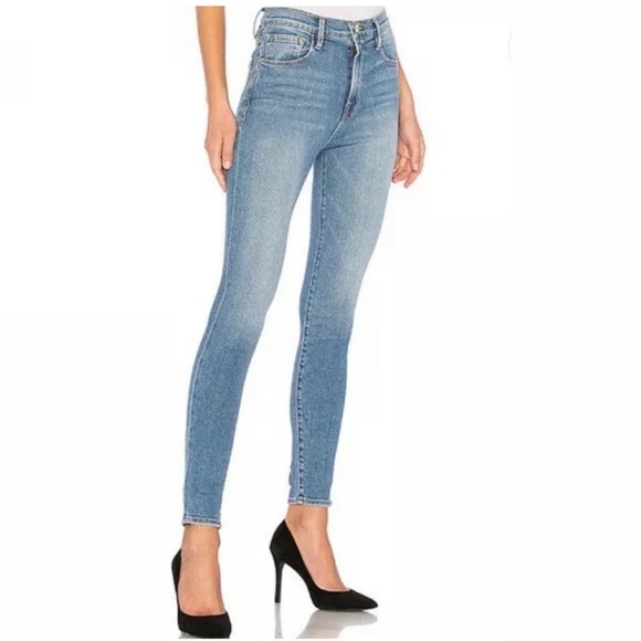 FRAME Ali High-Rise Cigarette Jeans in Opus size 32 - Picture 1 of 12